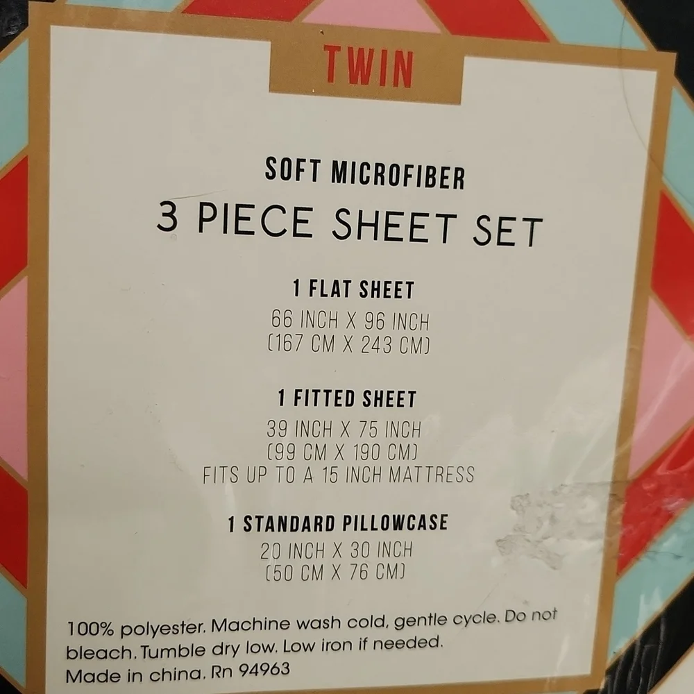 NWT reindeer microfiber Twin sheet set